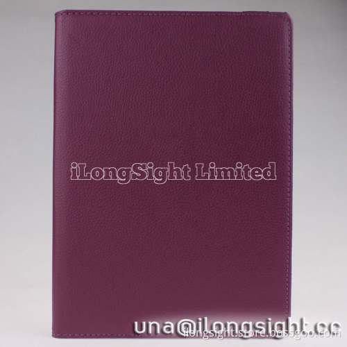 360 rotatable pu leather stand Case For ipad air/ipad 5